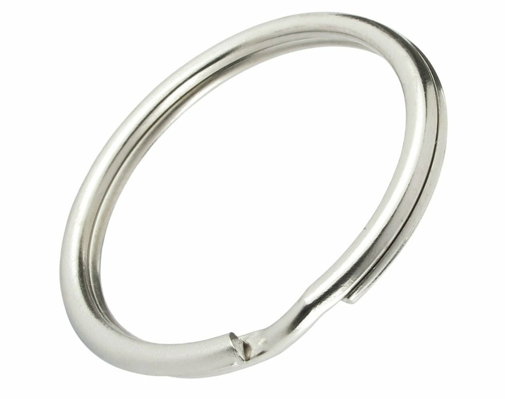 500 Pack - 1" Key Rings - Heat Treated Heavy Duty - Premium Split Ring Keychains