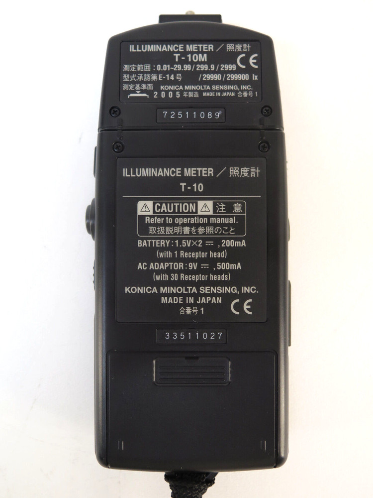 Konica Minolta T-10 Illuminance Meter