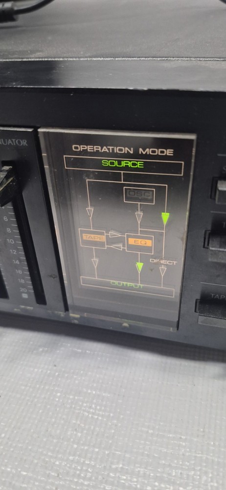 onkyo integra eq-35 Equalizer - Powers On - Missing Slider Knobs - As Is Read