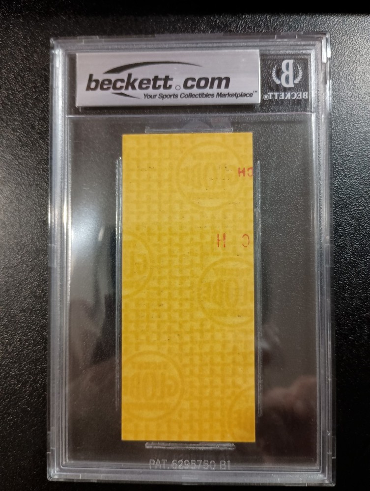 Black Sabbath Full Yellow Concert Ticket Curtis Hixon Hall Tampa 7/10/1971 BAS