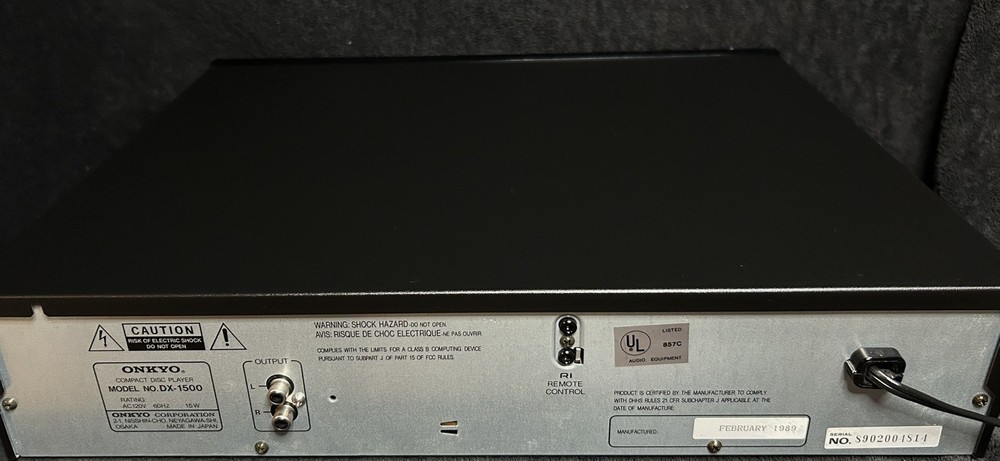 ONKYO 🔥 VINTAGE DX-1500 Compact Disc Player CD *READ