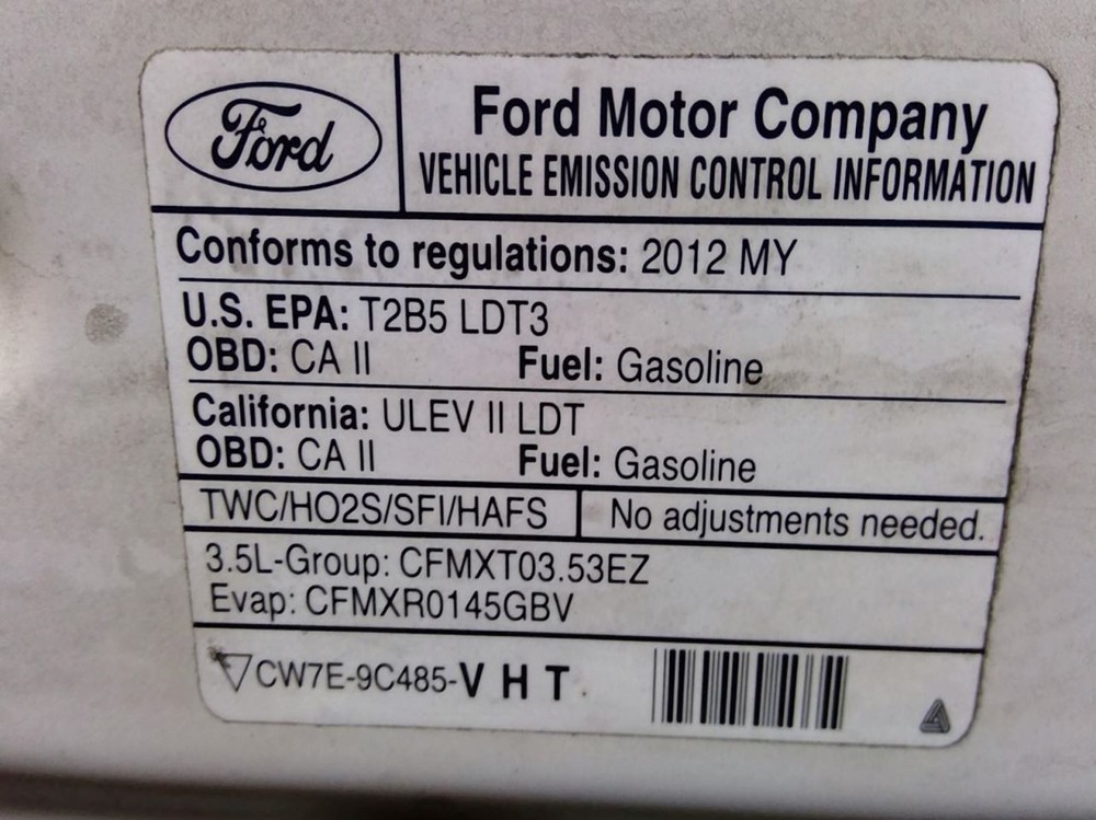 EXPLORER 2012 Transmission Shift 966614