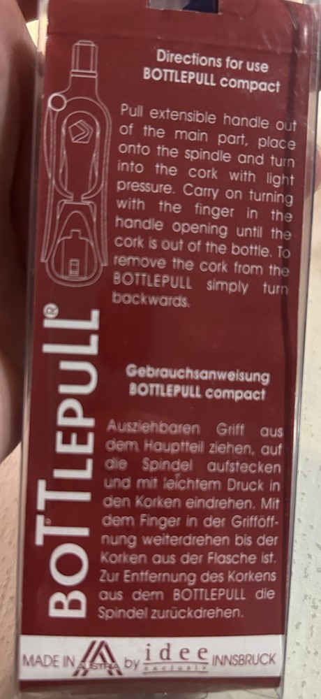 Bottlepull Multifunctional Bottle Opener Made In Austria