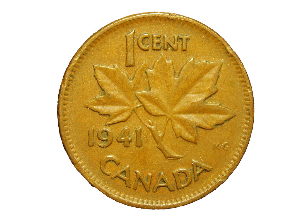 CANADA  1941  ONE  CENT COIN  #7