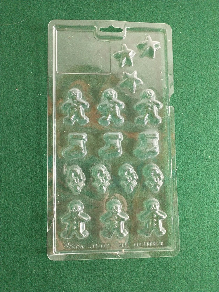 Candy Molds- Elf, Snowman, Stocking, Snowflake, Star, Candy Cane, Gingerbread