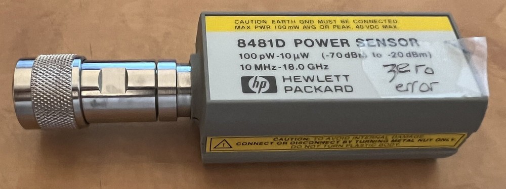 HP 8481D Power Sensor -70dBm To -20dBm