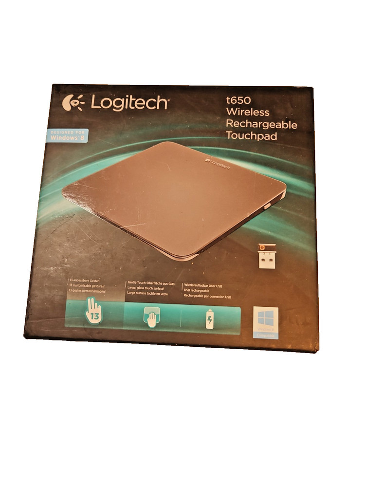 Logitech T650 Wireless Rechargeable Touchpad Mouse Excellent Condition