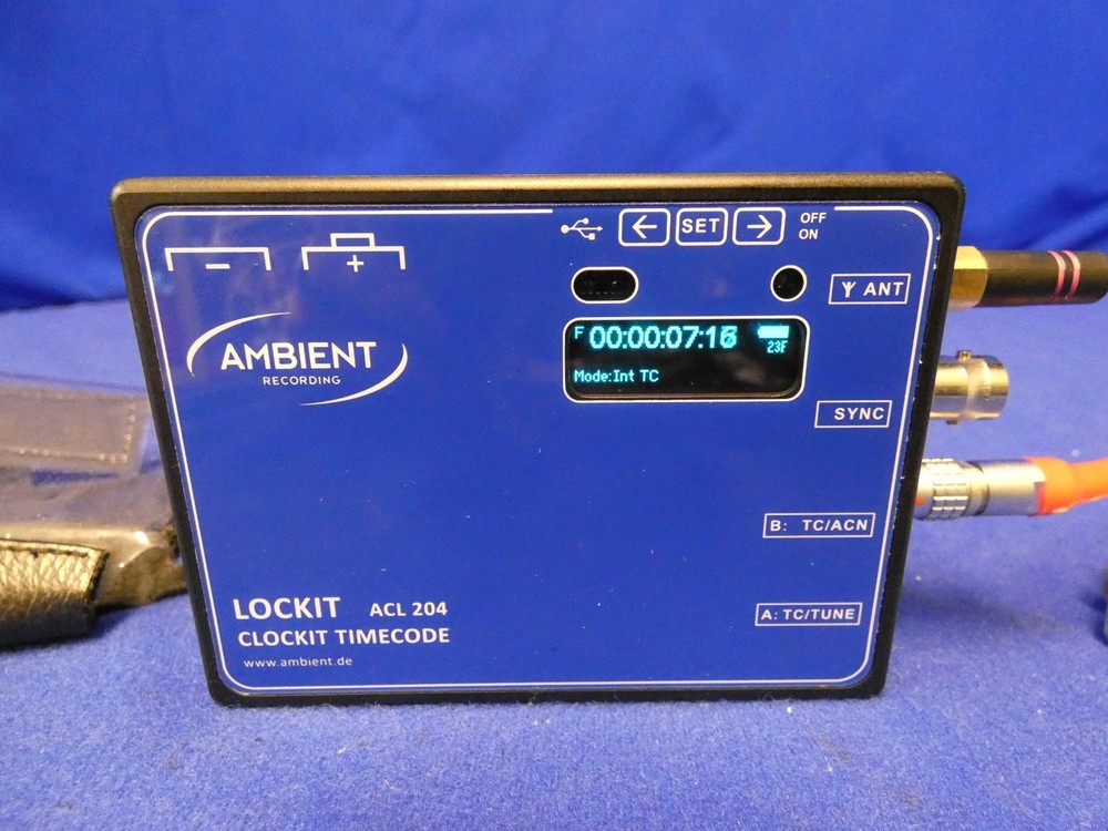 Ambient Recording ACL 204 Lockit Clockit Timecode & Sync Generator w/Antenna