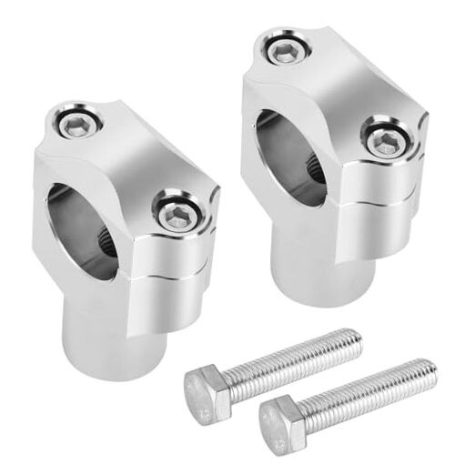 Motorcycle Handlebar Risers 1 Inch, Aluminum Alloy Motorcycle Risers, Chrome