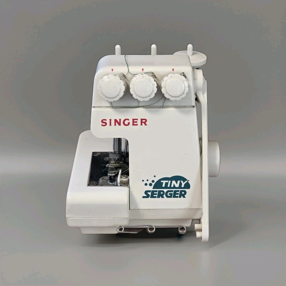 Singer Tiny Serger TS380A Plus Overedging Machine Untested No Power CordFoot Ped