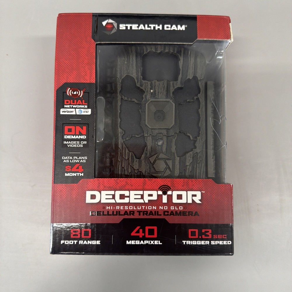 Stealth Cam DECEPTOR MAX 80ft 40MP Cellular Trail Camera STC-DCPTRX-W | 6975
