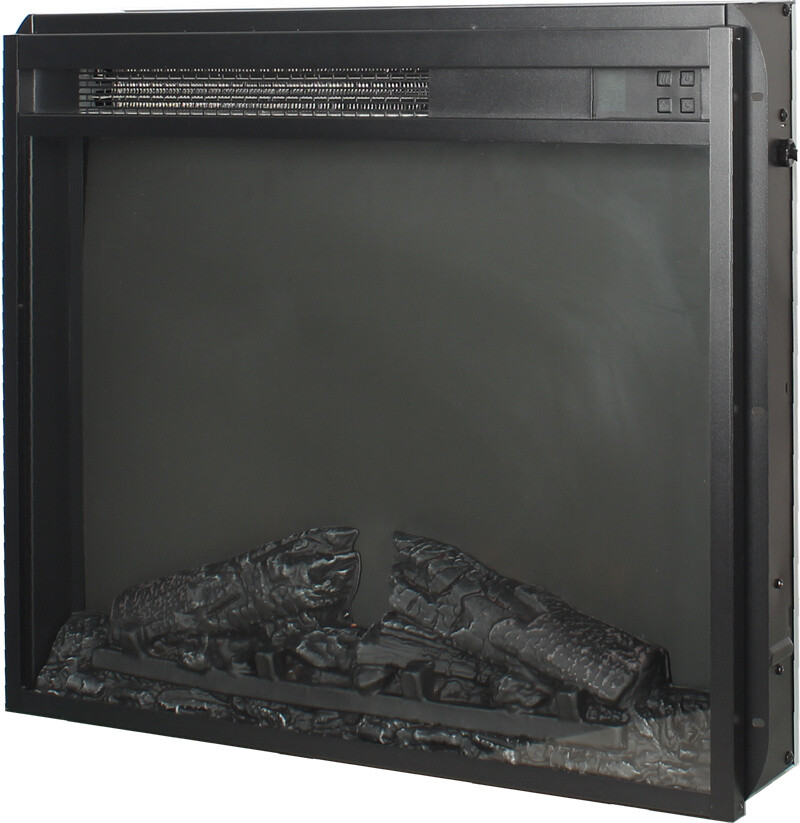 23" Insert Electric Fireplace,Ultra Thin Heater Log Set Realistic Flame w/Remote