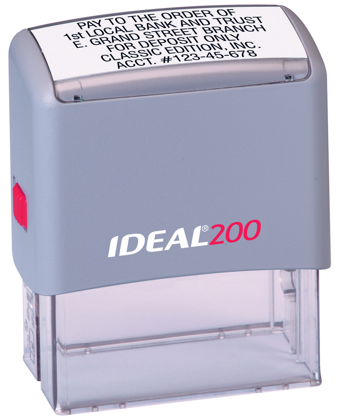 Ideal 200 Replacement Ink Pad Black Ink