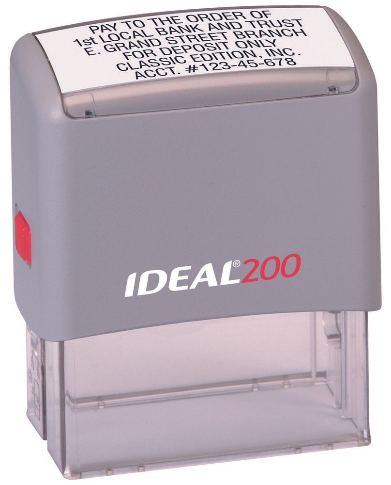 Ideal 200 Replacement Ink Pad Blue Ink