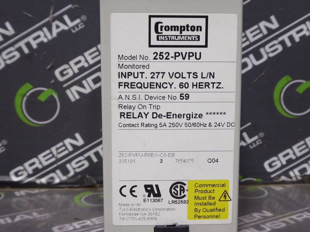 USED Crompton Instruments 253-PHDU Protector Trip Relay