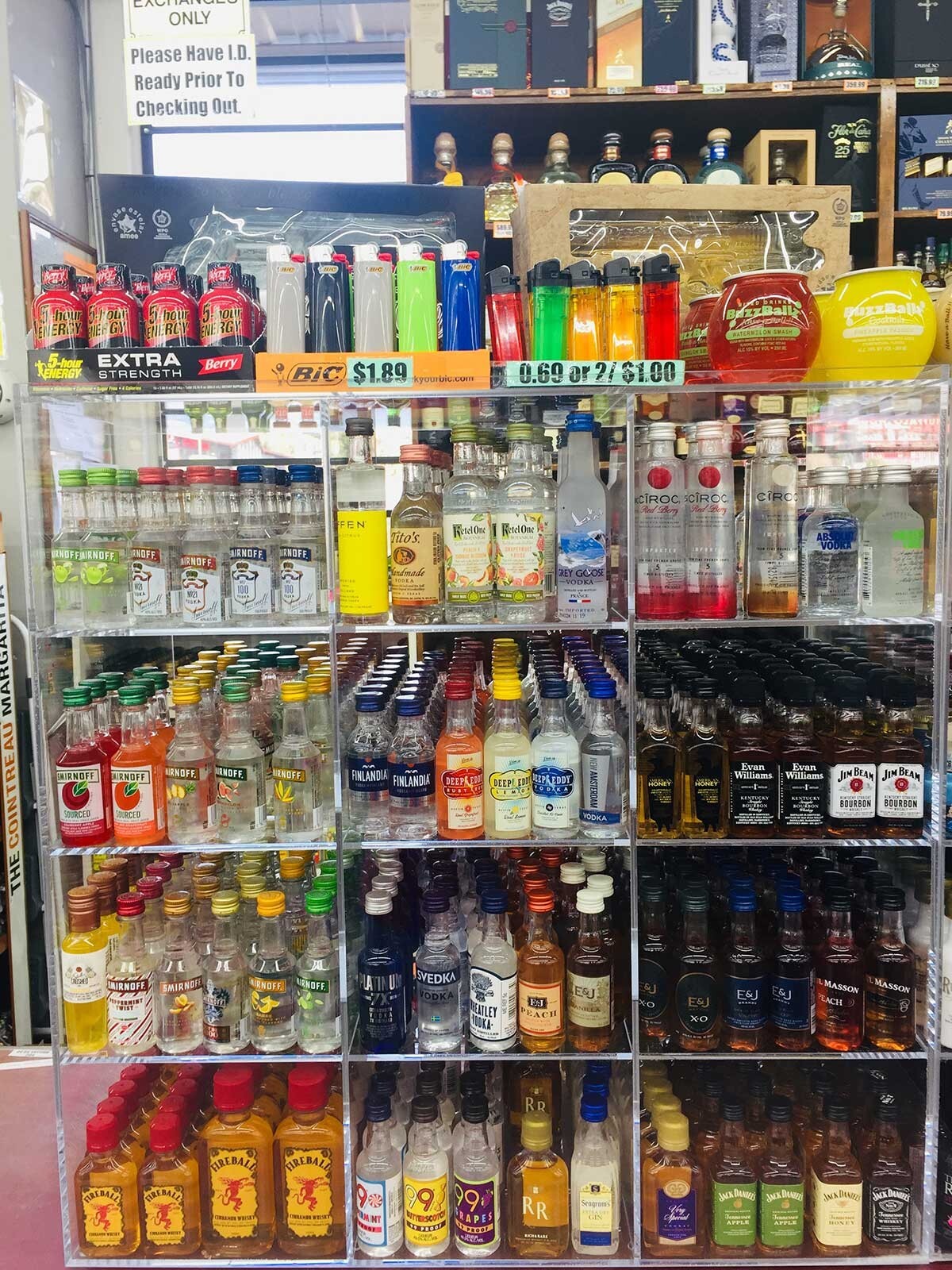 Commercial Retail Display Mini Sampler 50ml Liquor Shot Airplane Bottles rack