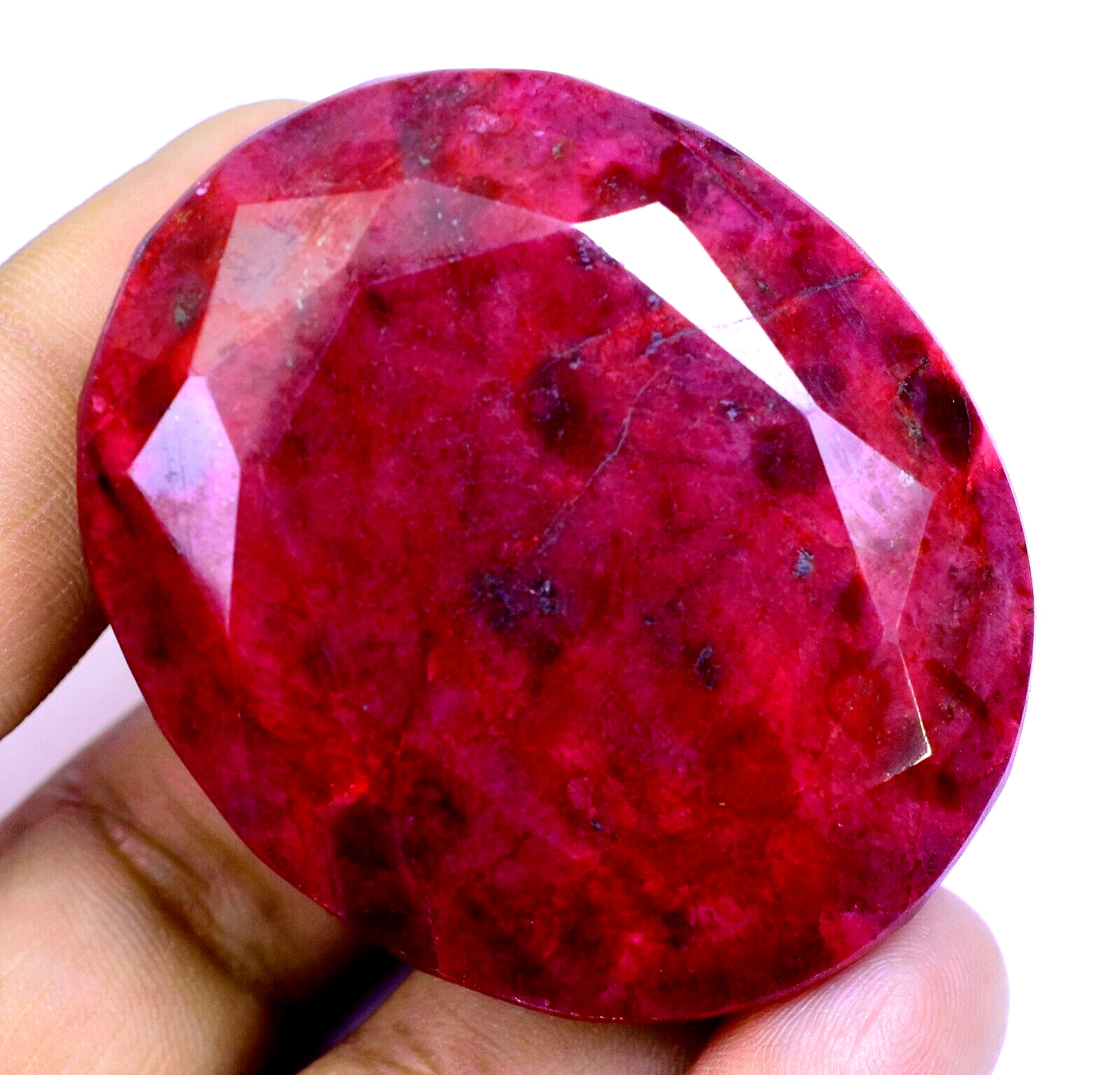 RARE 400.70 Ct Natural HUGE Red Ruby Museum Grade Certified Oval Loose Gemstone