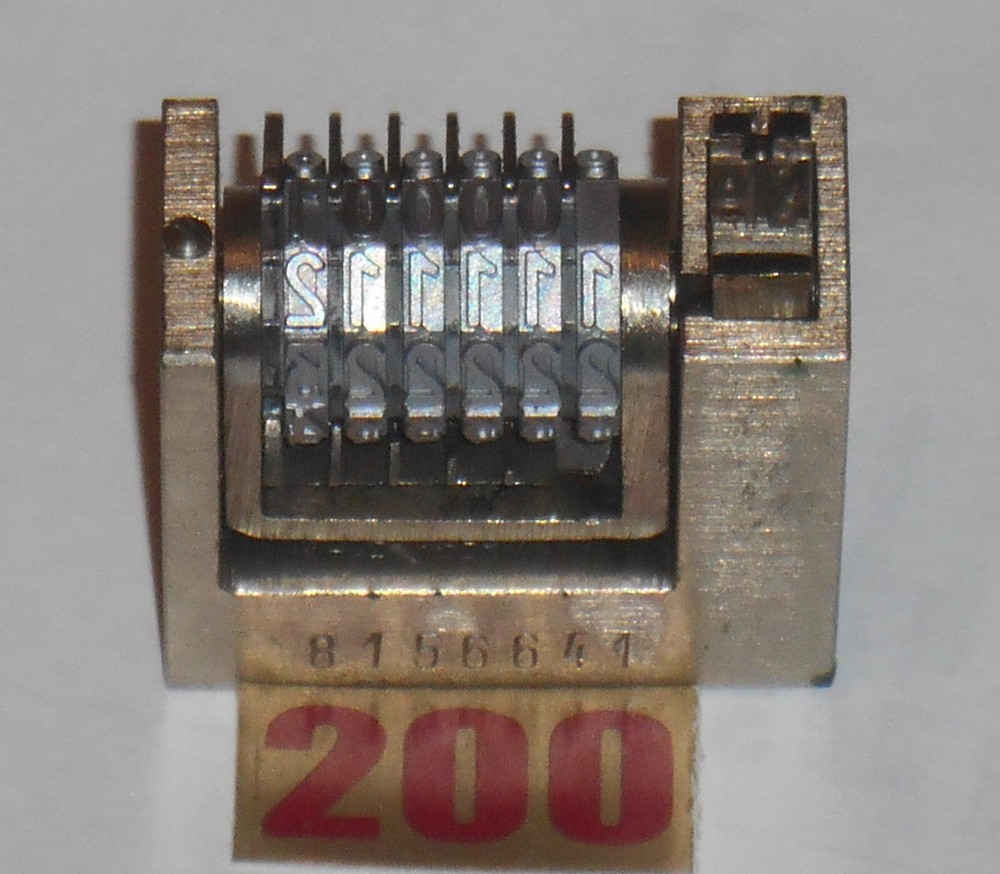 NEW letterpress numbering machine | 200