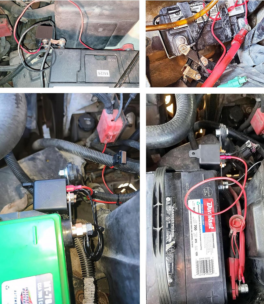 3/8" Side Post Remote Battery Disconnect Switch 12V Battery Kill Switch for Car