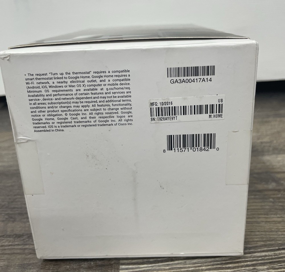 Google Home Smart Assistant Speaker