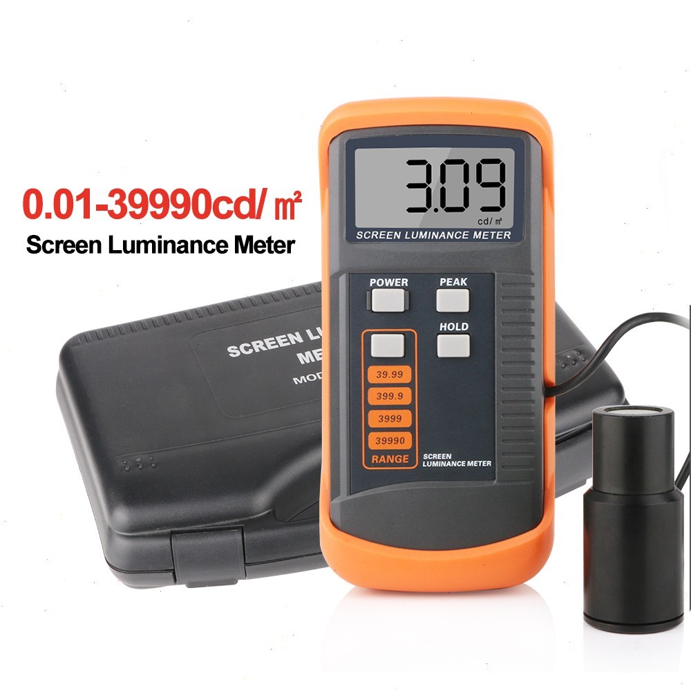 Handheld Screen Luminance Meter with Range 0.01-39990cd/m² Peak Value Latching
