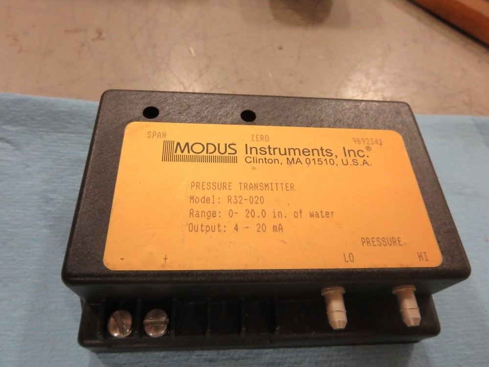 Modus Instruments, Mod: R32-020, Pressure Transmitter, Specs Listed Below