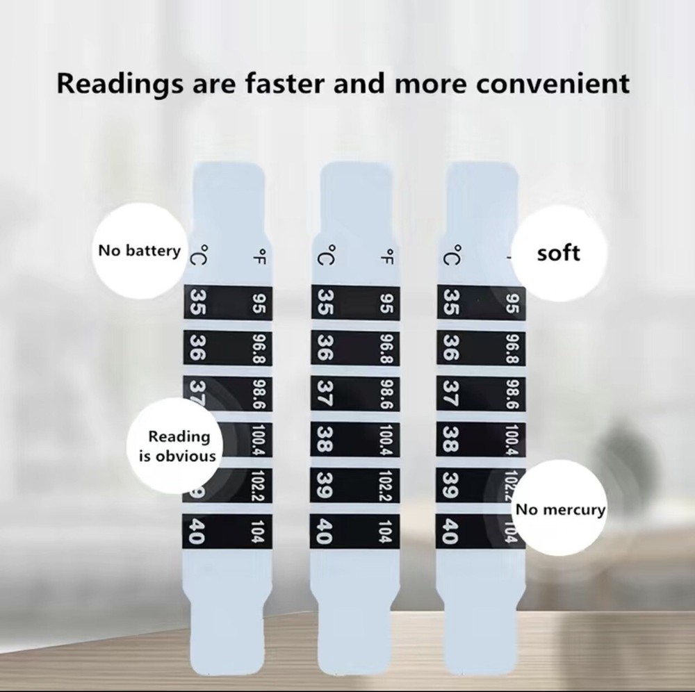 Quick Read Forehead Thermometer Strips
