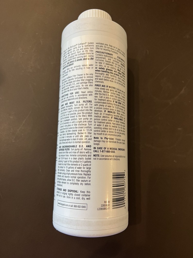 BioGuard Softswim Filter Cleaner - 1 qt
