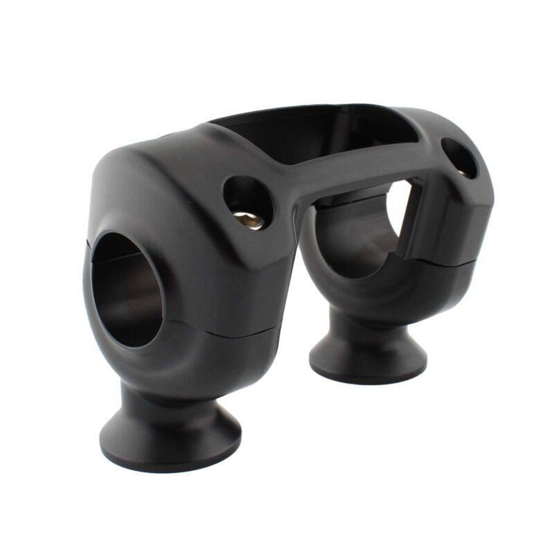 CNC Height Riser Handlebar Clip Adapter Black For Harley Softail Dyna Fat Bob