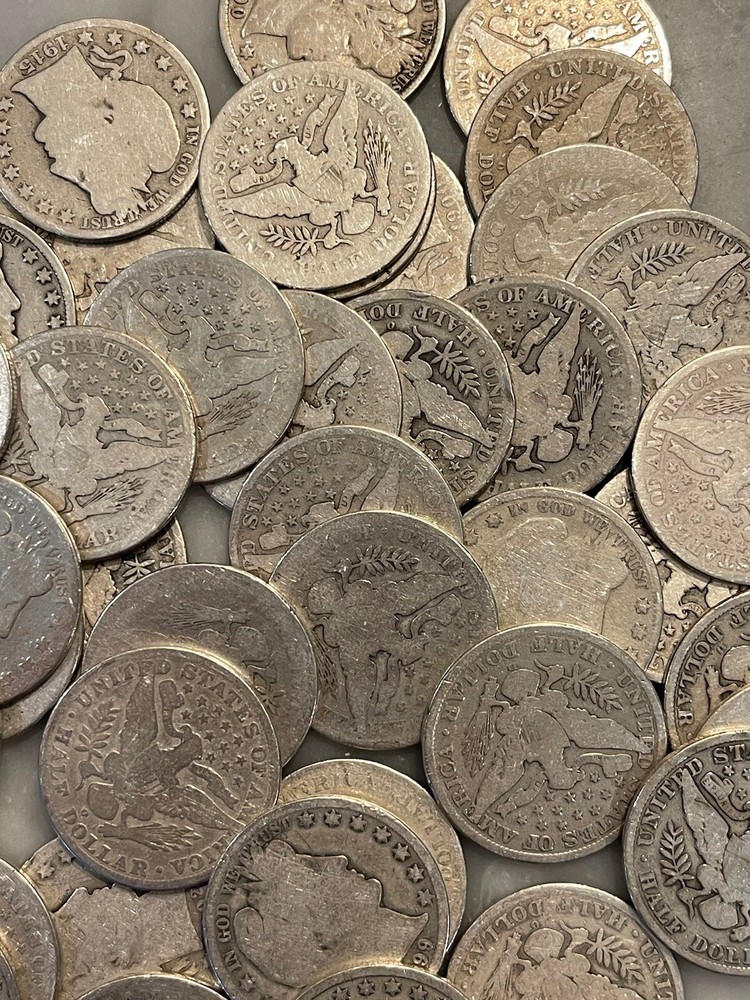 Barber Half Dollar - 90% Silver - Full Readable Dates - Choose How Many!