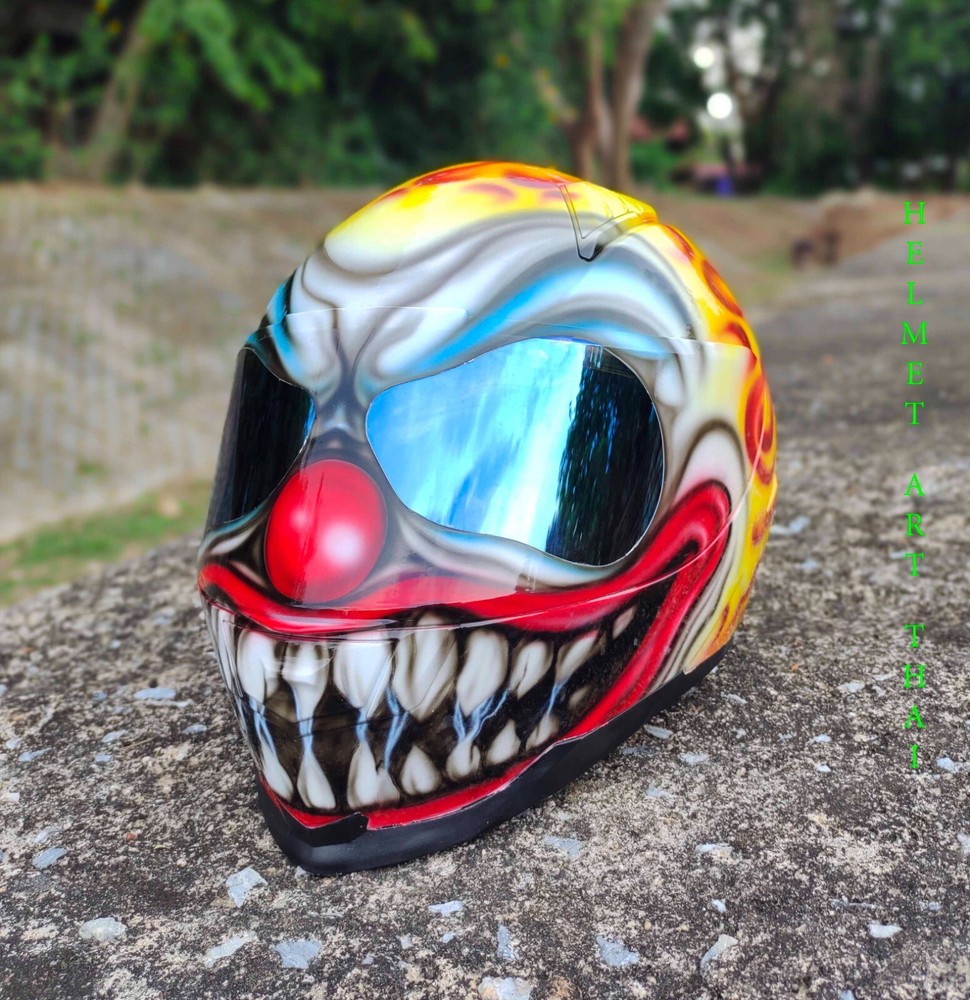 SCARY CLOWN Custom Motorcycle Helmet