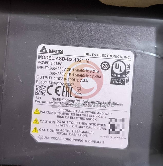 DELTA ASD-B3-1021-M Servo Driver New 1PC