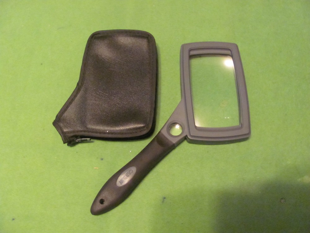 Carson Rectangular Magnifier with Stand and Pouch