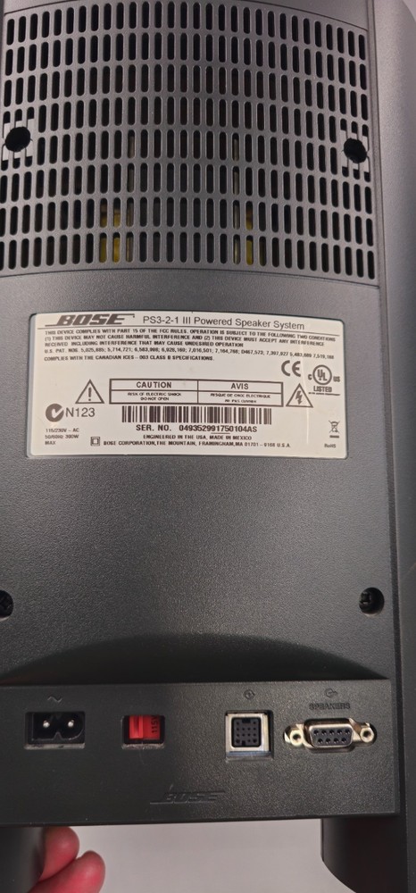 Bose PS3-2-1 III Powered Speaker System Acoustimass Module Subwoofer - Tested