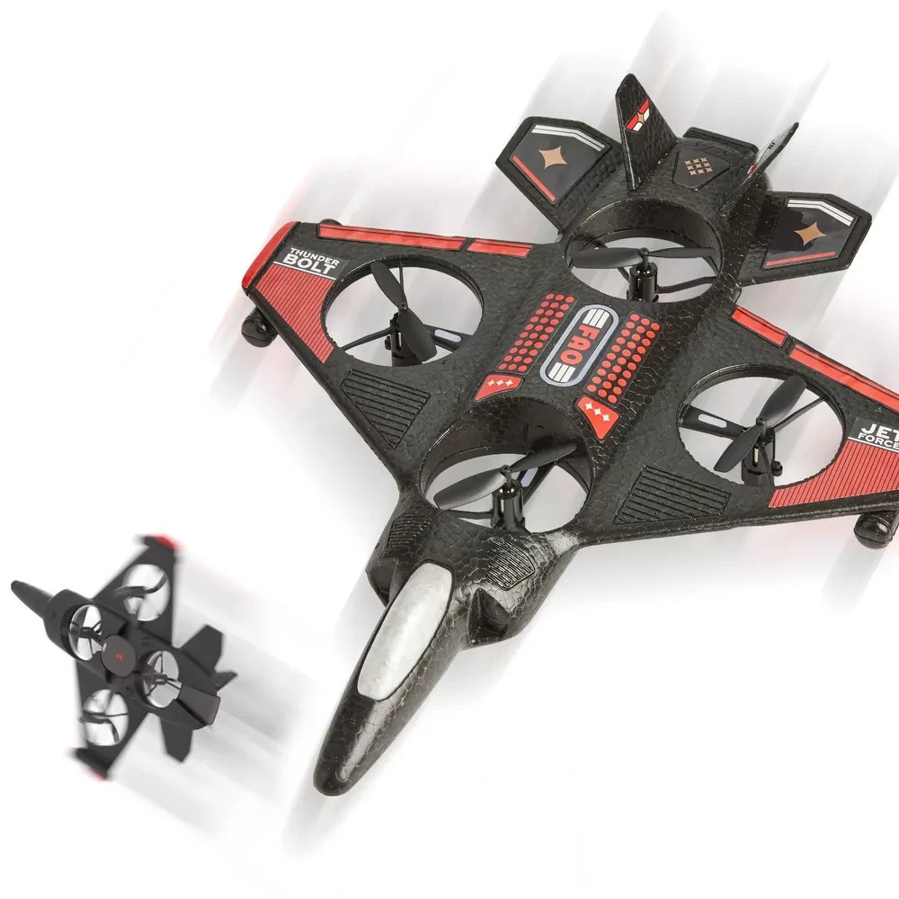 FAO Schwarz Thunderbolt Jet X2 Drone: Beginner Remote Control with Rechargeable
