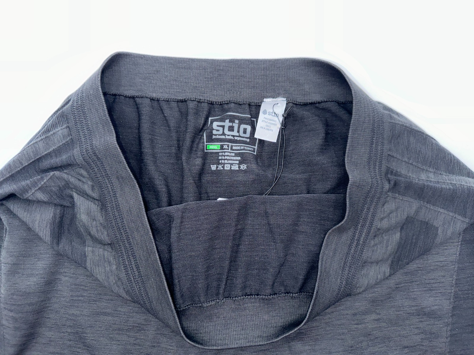 $128 Stio Men's Basis Seamless Midweight Base Layer Tights-Black-XLarge-New Tags