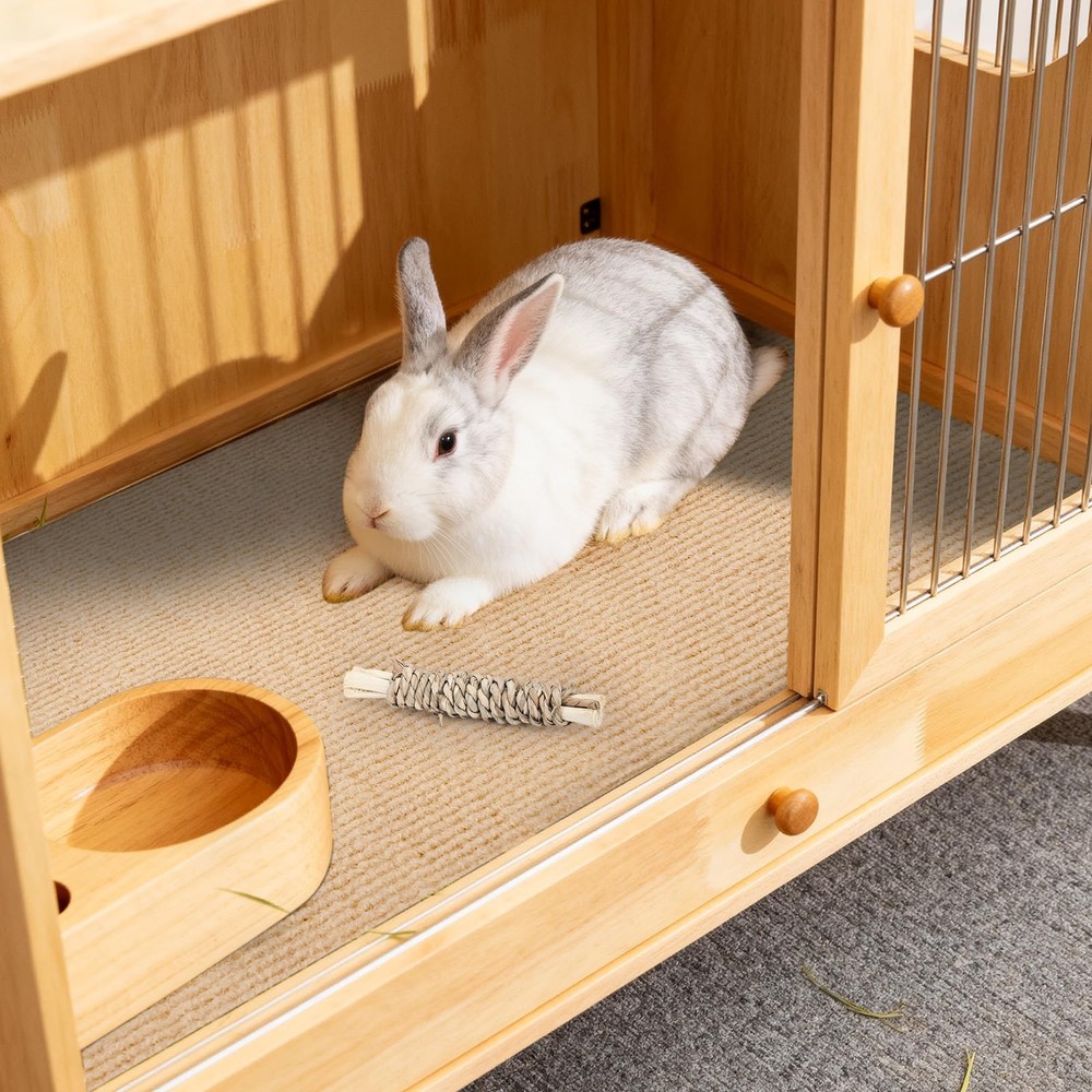 Rabbit Scratch Pad 3.28FT Self Adhesive Cuttable Rabbit Scratching Pad with S...