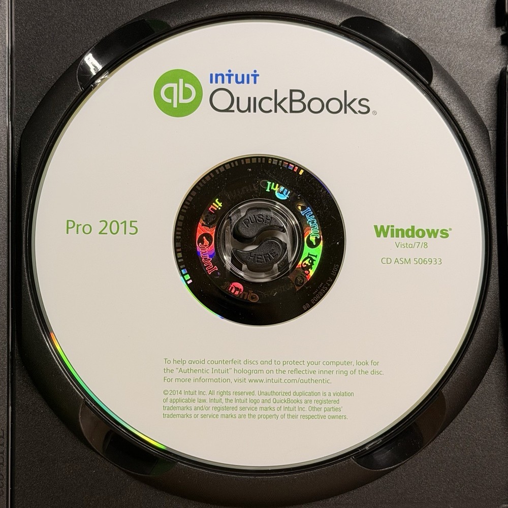 QuickBooks Desktop Pro 2015 Windows Accounting Retail -NO SUBSCRIPT10N- TESTED