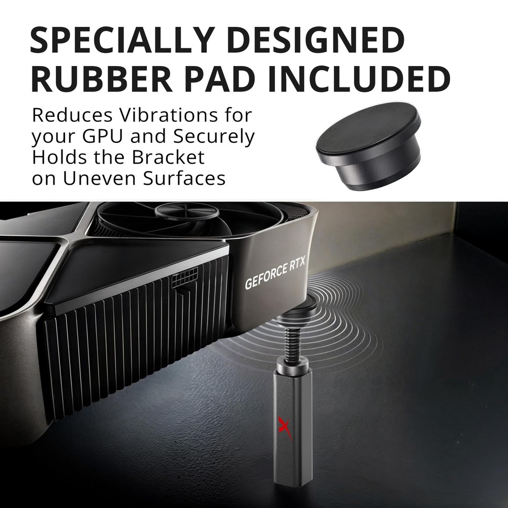 GPU Support Bracket - Large GPU Sag Bracket 2.9" - 5" - Premium GPU Stand wit...