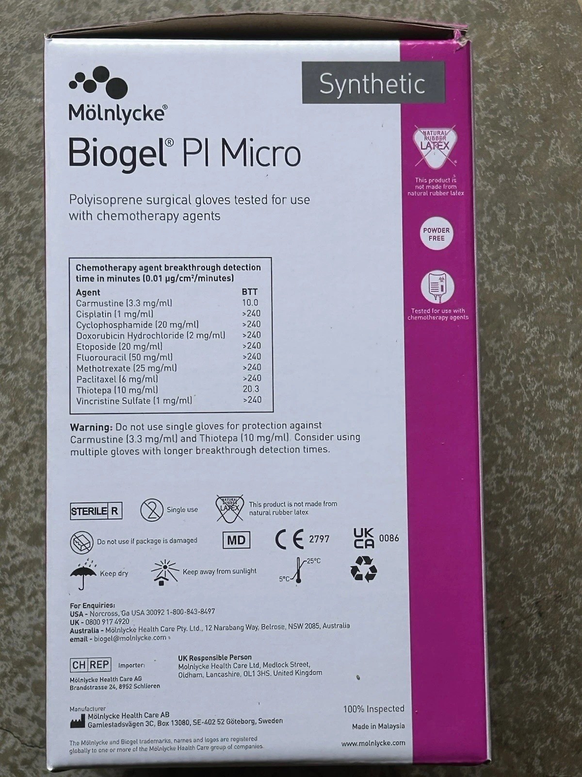 NEW Biogel Pl Micro Polyisoprene Surgical Gloves SIZE 7 50 Pairs 48570