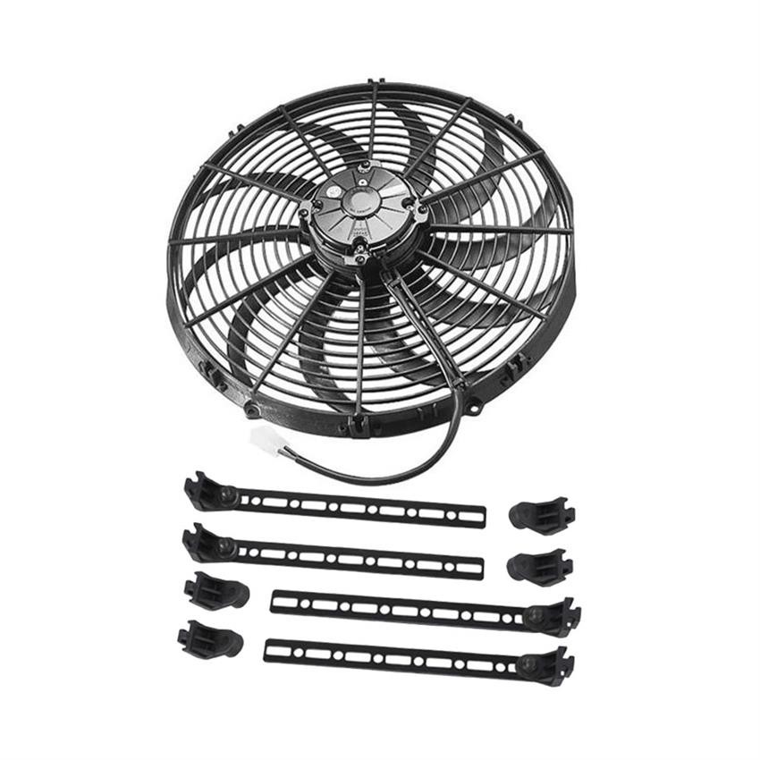 SPAL 14" Pull Type Curved Blade Radiator Cooling Fan & Mount Kit
