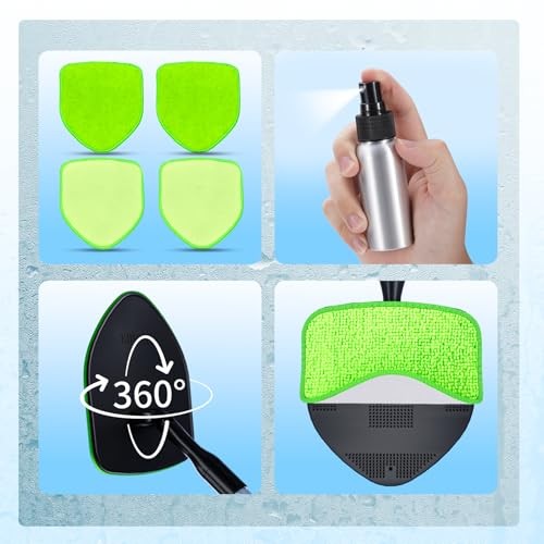 XINDELL Extendable Windshield Cleaner for Car, Long Handle Car Interior Green