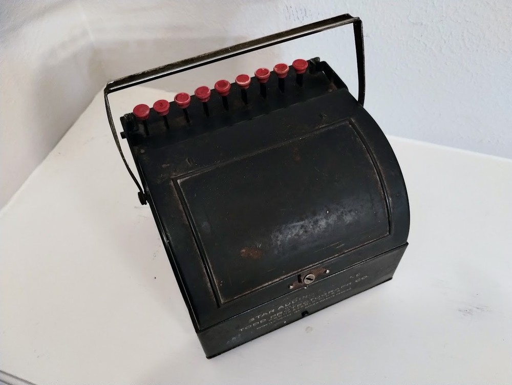 Antique Star Calculator Adding Machine By Todd Protectograph Co. NY