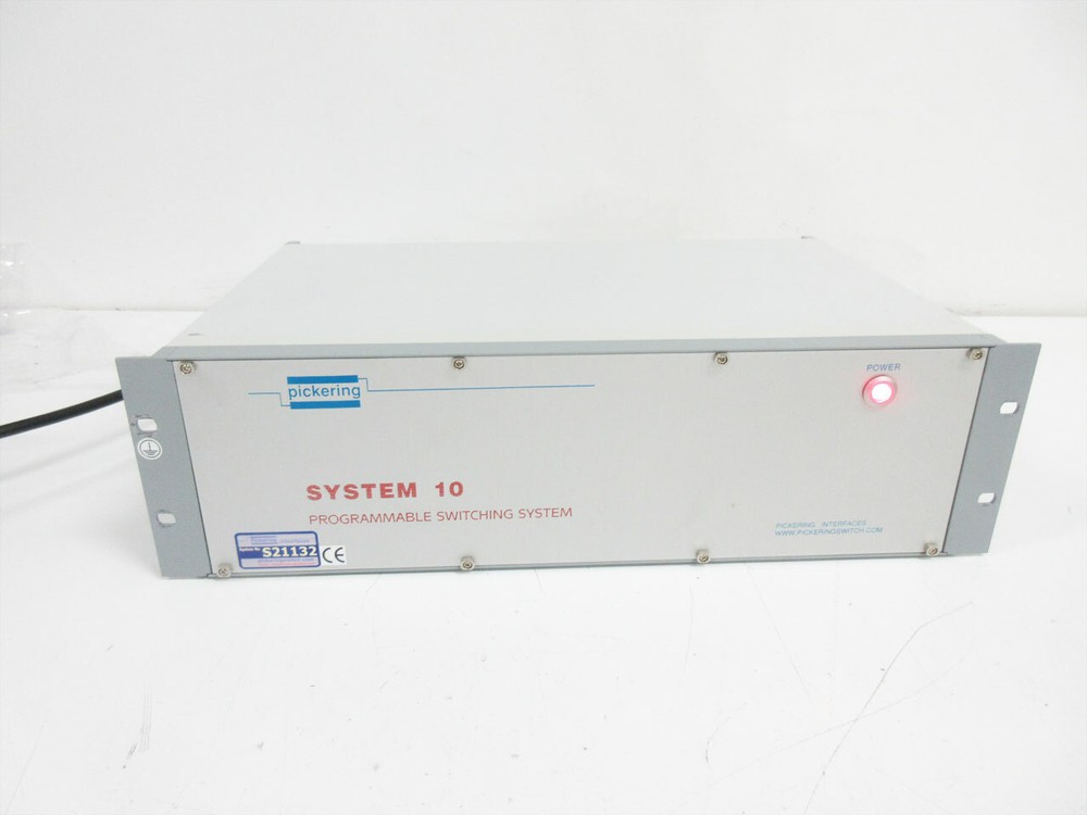 PICKERING SYSTEM 10 PROGRAMMABLE SWITCHING SYSTEM & 10-910A-002 POWER SUPPLY