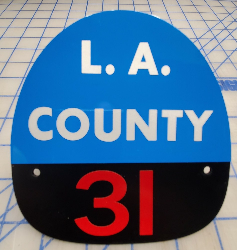 LA COUNTY 31 FIRE HELMET SHIELD