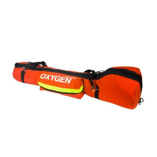 DIXIGEAR - E SIZE Padded Oxygen O2 Carry Bag for Cylinder Oxygen Tank - Orange
