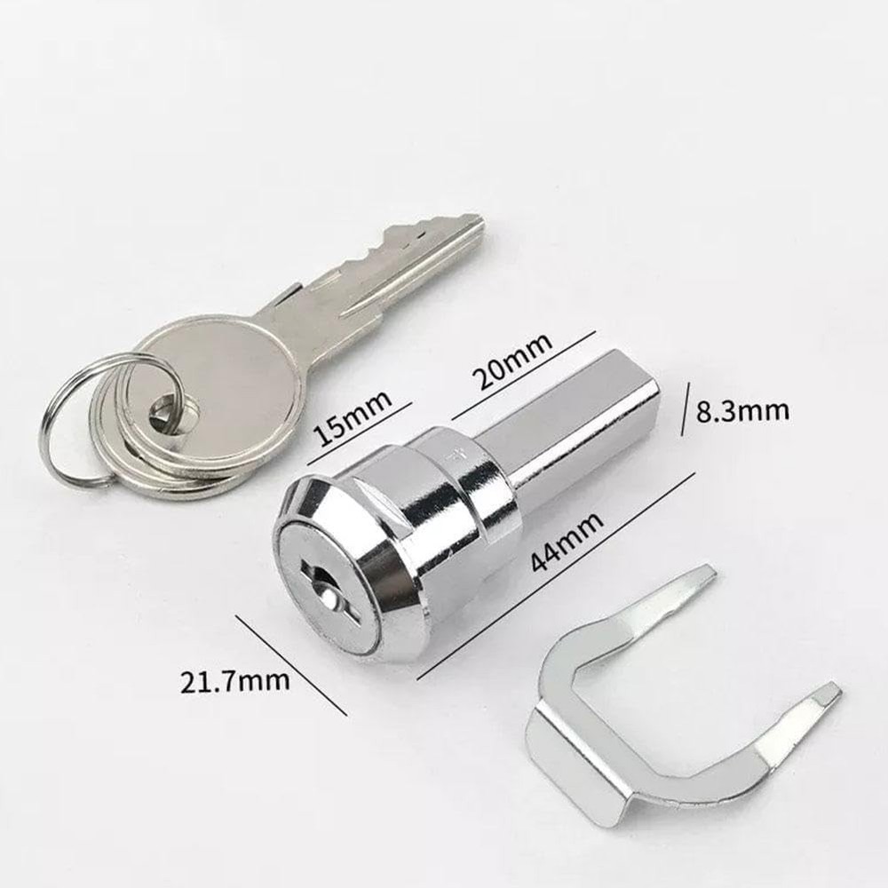 A Set Silver Universal Stainless Toolbox Lock, Lock Iron Cabinet 2