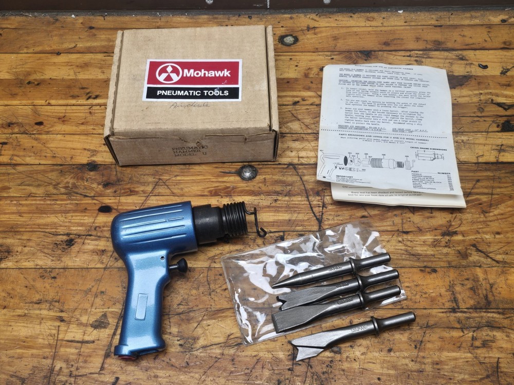 Mohawk Tool Air Hammer Chisel Set No 728 Unused