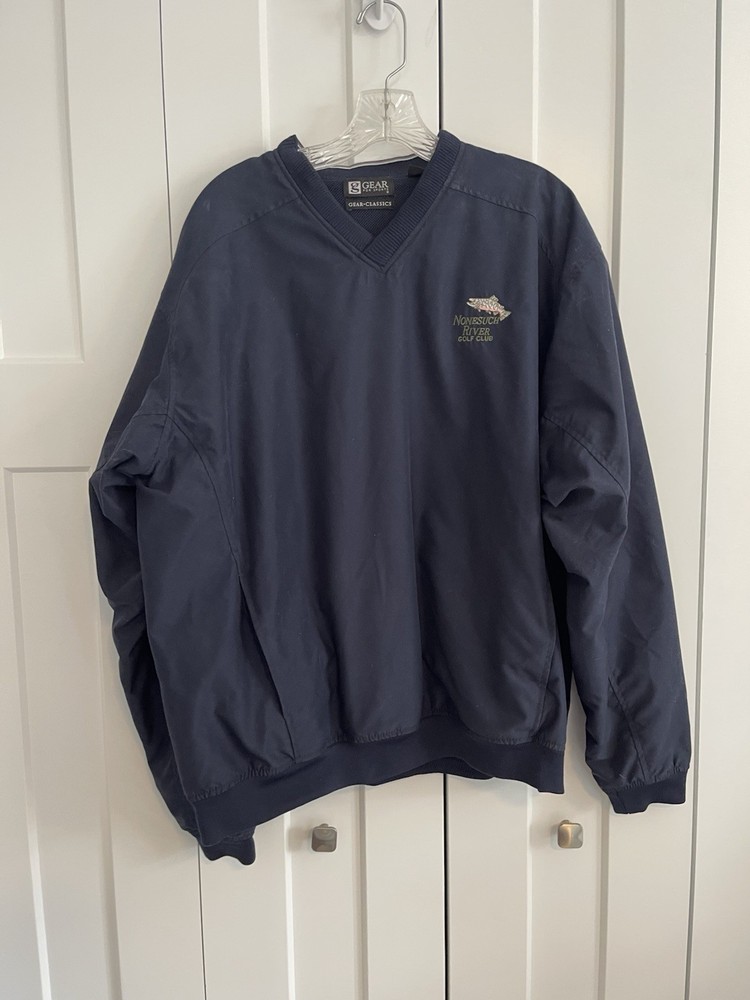 Men’s Light Pullover Golf Jacket From Nonesuch Golf Course, Maine Medium