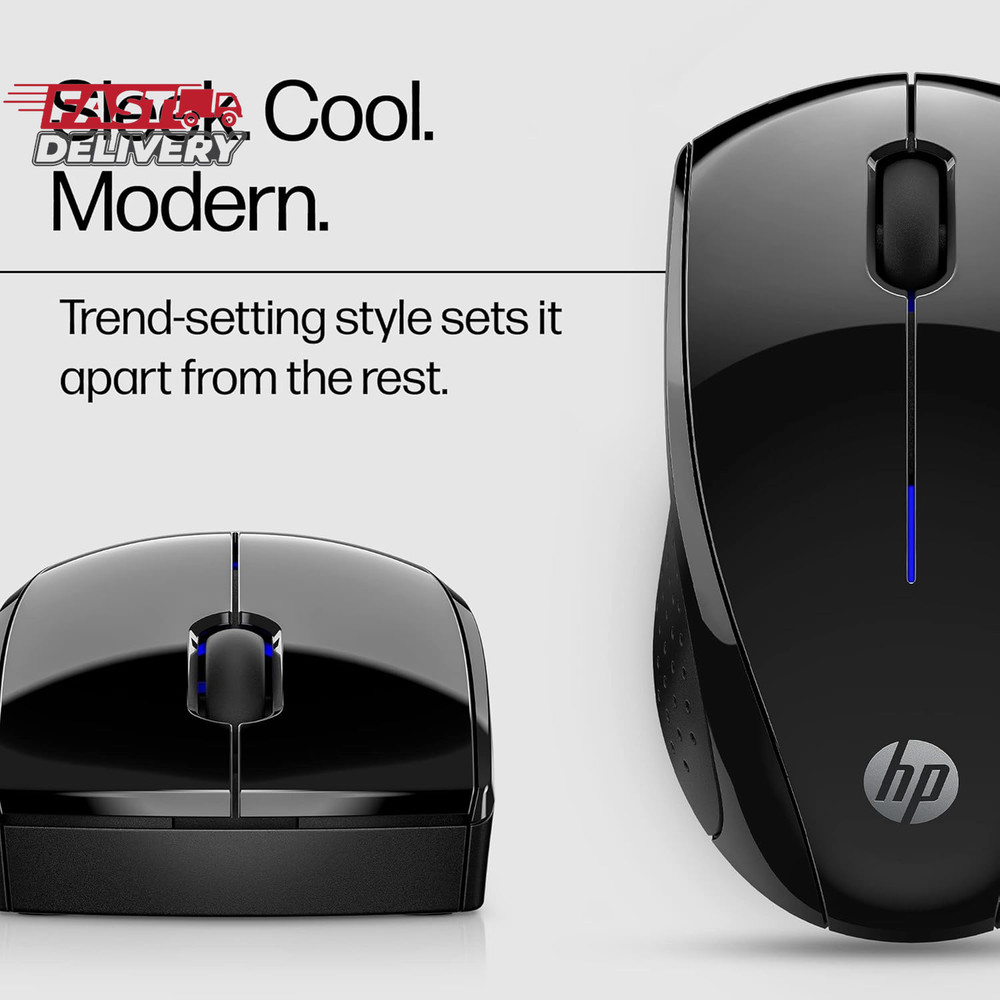 HP X3000 G2 Wireless Mouse - Ambidextrous 3-Button Control, & Scroll Wheel - Mul